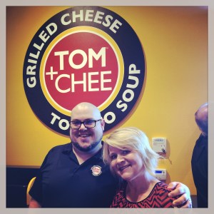 TOM+CHEE Opening Day - Founder Trew Quackenbush & me