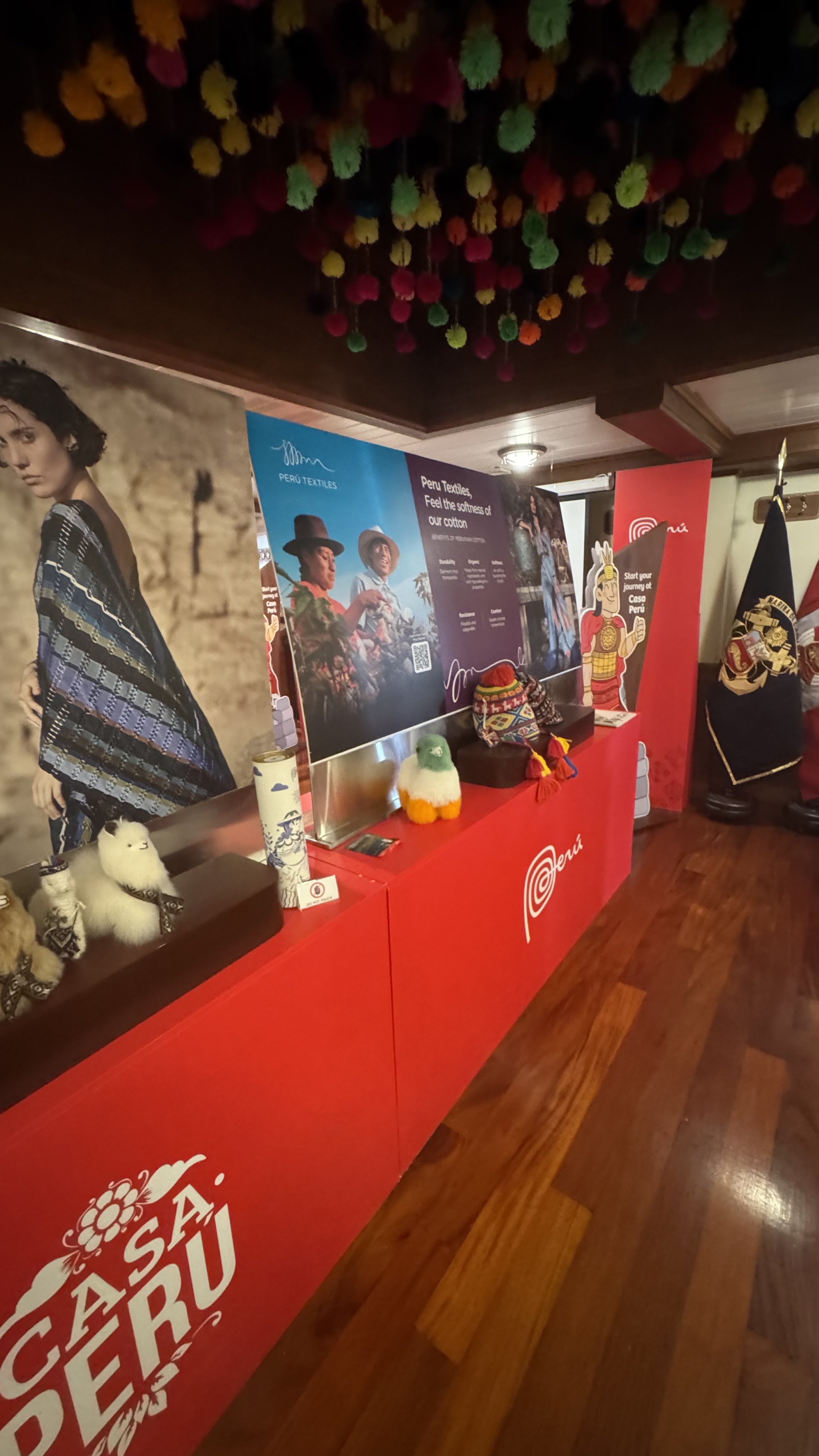 a Peruvian display aboard the B.A.P. Union