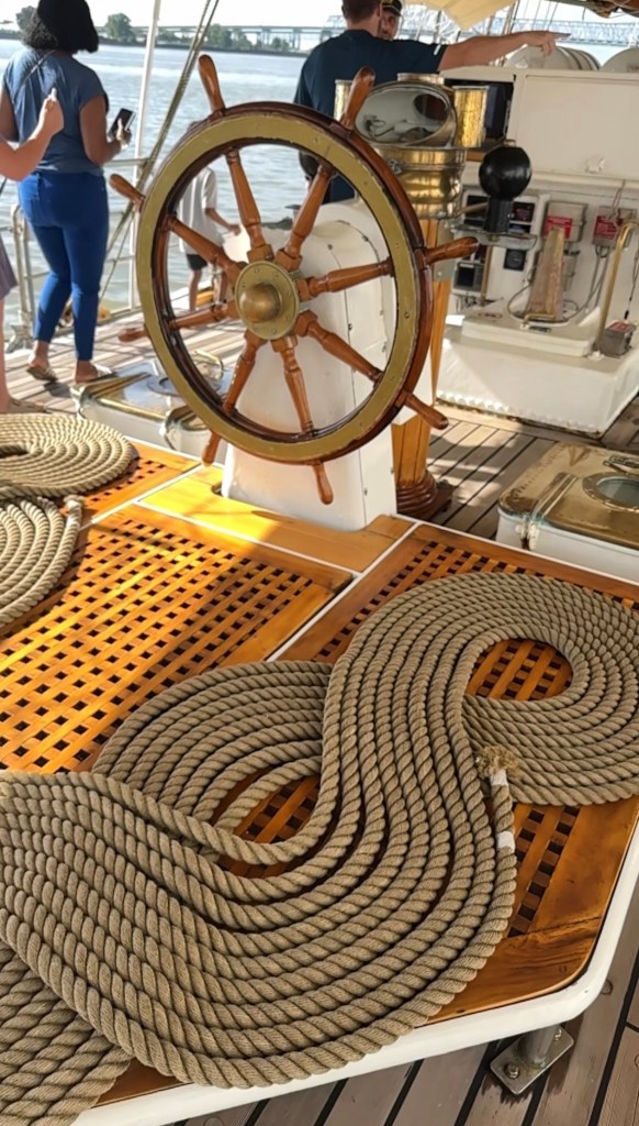 ropes on the Gladan - Swedish Ship