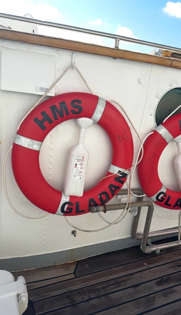 Life rafts on the Gladan - Swedish Ship