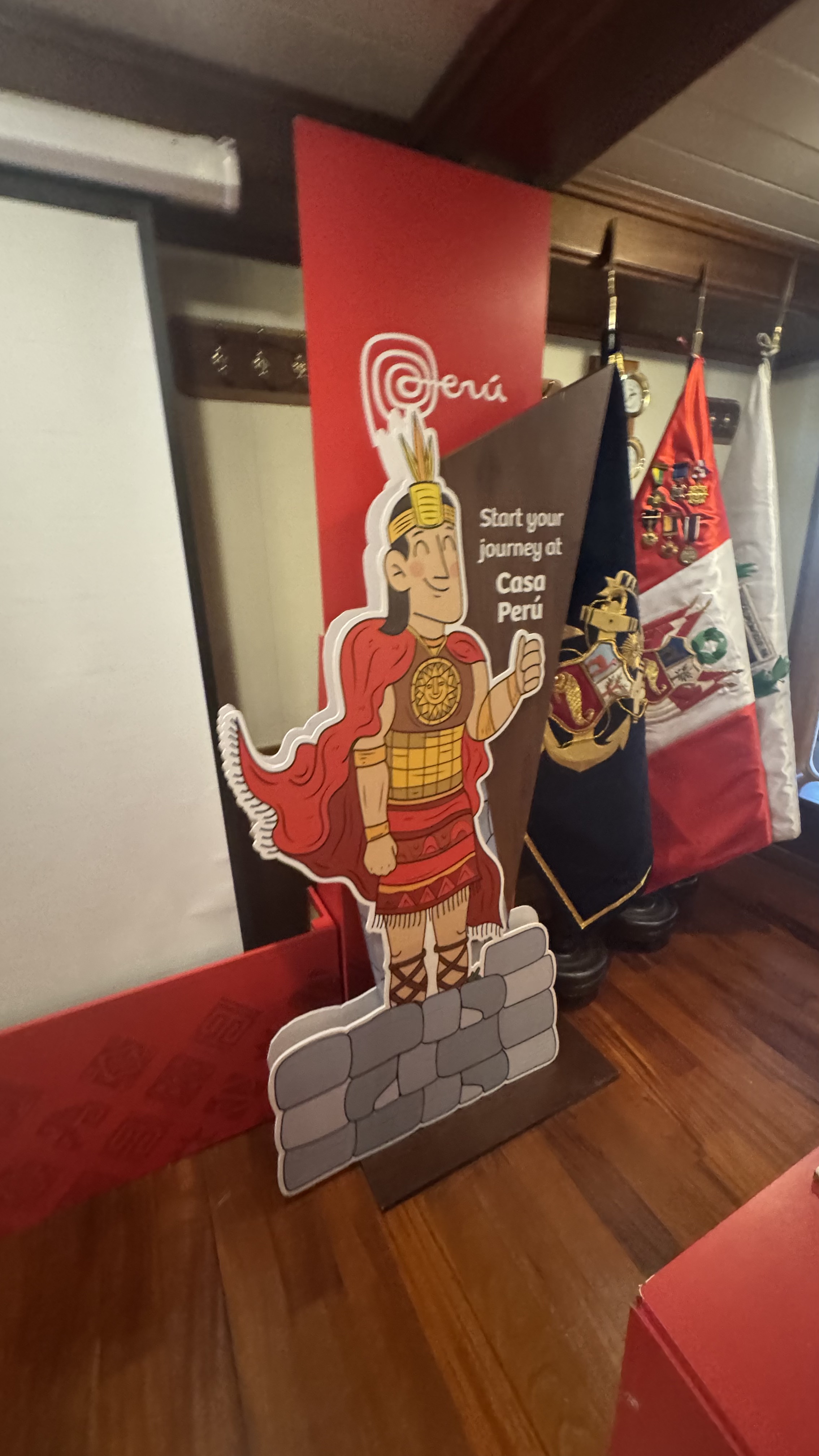 a Peruvian display aboard the B.A.P. Union