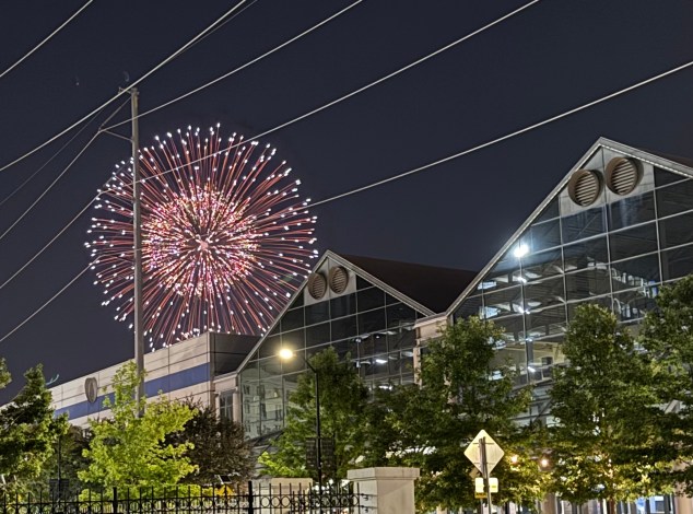 Fireworks over Sail250